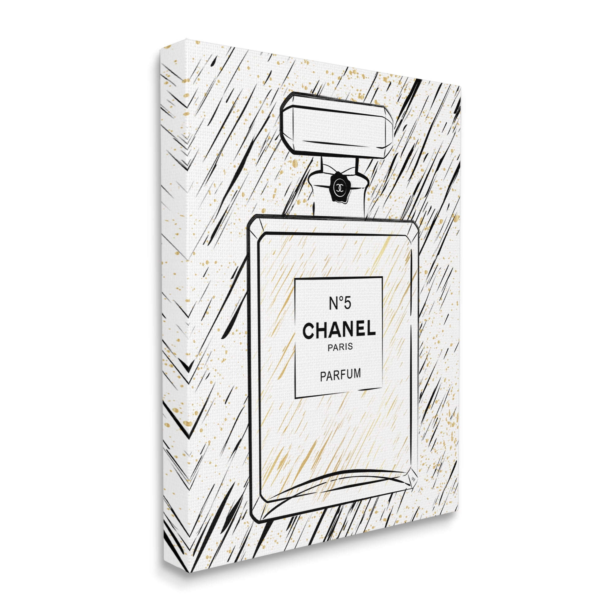 Stupell Industries Modern Patterned Perfume Beauty & Fashion Painting Gallery Wrapped Canvas Print Wall Art, 24 x 30