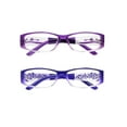 thumbnail image 3 of Eyebogo Kaylee Value 2-Pack Women Rectangular Reading Glasses, Purple/Kaylee/Olivia, +2.50, 3 of 4