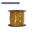 thumbnail image 2 of Uxcell 100 Yards x 0.24 Inch Flat Sequin Strip Laser Sequins Fabric Paillette Spangle Sequins Trim Bling Dark Gold, 2 of 5