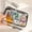 C, variant on Clear Makeup Bag, Waterproof Organizer Bags, Cosmetic Bag with Zipper, Travel Toiletry Bag, Beach Bags, 1Pcs Travel Makeup Bag, Portable Handbags Purses, Capsule Package 7.9x6.1 In