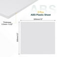 thumbnail image 2 of Uxcell 2 Pack ABS Plastic Sheet, 0.02" Thick 12"x12" Flexible Hard Plastic Sheet, Heat Moldable Plastic Panel for DIY Crafts Home Decoration, White, 2 of 6