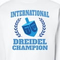 thumbnail image 3 of Inktastic Dreidel Champion Hanukkah with Blue Laurels Adult Sweatshirt, 3 of 4