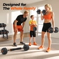 thumbnail image 3 of UPGO Haltères Ajustables, Ensemble de Poids Libres de 70 Lb avec Connecteur, Ensemble d'Haltères 5 en 1 Servant de Barre, Kettlebell, Support de Pompes, Plateau de Poids, Exercices de Mise en Forme pour Gym à Domicile, Convient aux Hommes/femmes, 3 of 8