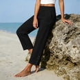 thumbnail image 7 of Pants for Women Plus Size Elastic High Waist Drawstring Fitness Sports Work Cargo pants, 7 of 7