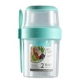thumbnail image 2 of HLONK Récipient à Céréales et Lait à Emporter Double Couche Récipient Alimentaire de Randonnée Tasse à Collation Rangement et Organisation pour camping et VR Tasse à Emporter pour Croustillant Contenant de Yogourt 560/760ml, 2 of 8