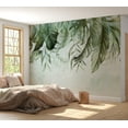 thumbnail image 5 of Botanical Wallpaper Wall Mural - Green Jungle Story, 5 of 5