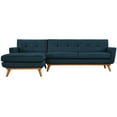 thumbnail image 7 of Modway Engage Left-Facing Upholstered Fabric Sectional Sofa in Azure, 7 of 7