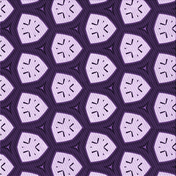 Ahgly Company Indoor Square Patterned Mauve Purple Area Rugs, 7' Square