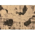 thumbnail image 1 of Ahgly Company Indoor Rectangle Abstract Brown Modern Area Rugs, 4' x 6', 1 of 4