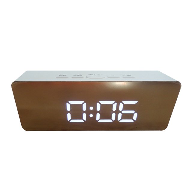 Cateissary Reloj Digital LED, reloj de , relojes electrónicos de escritorio, despertador USB, Radio FM, proyector de tiempo, medidor de humedad y Decoración del hogar