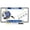 Chrome - Style 1, variant on [Officially Licensed Product] - USAF - U.S. Air Force Veteran - Domed Custom-Made Personalized Narrow (Thin) Top 4 Hole Metal Car License Plate Frame with Free caps - Chrome Frame (Qty: 1)