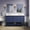 Royal Blue, variant on Beverly 60" Double Bathroom Vanity with Powder Blue Cabinet and Carrara Marble Top