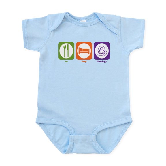 CafePress - Eat Sleep Histology Infant Bodysuit - Baby Light Bodysuit, Size Newborn - 24 Months