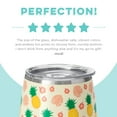 thumbnail image 4 of Swig Life 14oz Stemless Wine Cup | Insulated Stainless Steel Wine Tumbler | Pineapple, 4 of 6