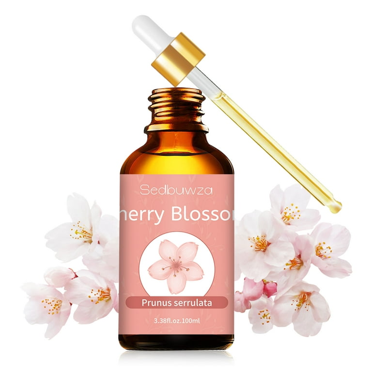 Cherry Blossom Essential Oil 100ml, ESSLUX Aromatherapy Oils for Diffuser,  Massage, Soap, Candle Making, Perfume
