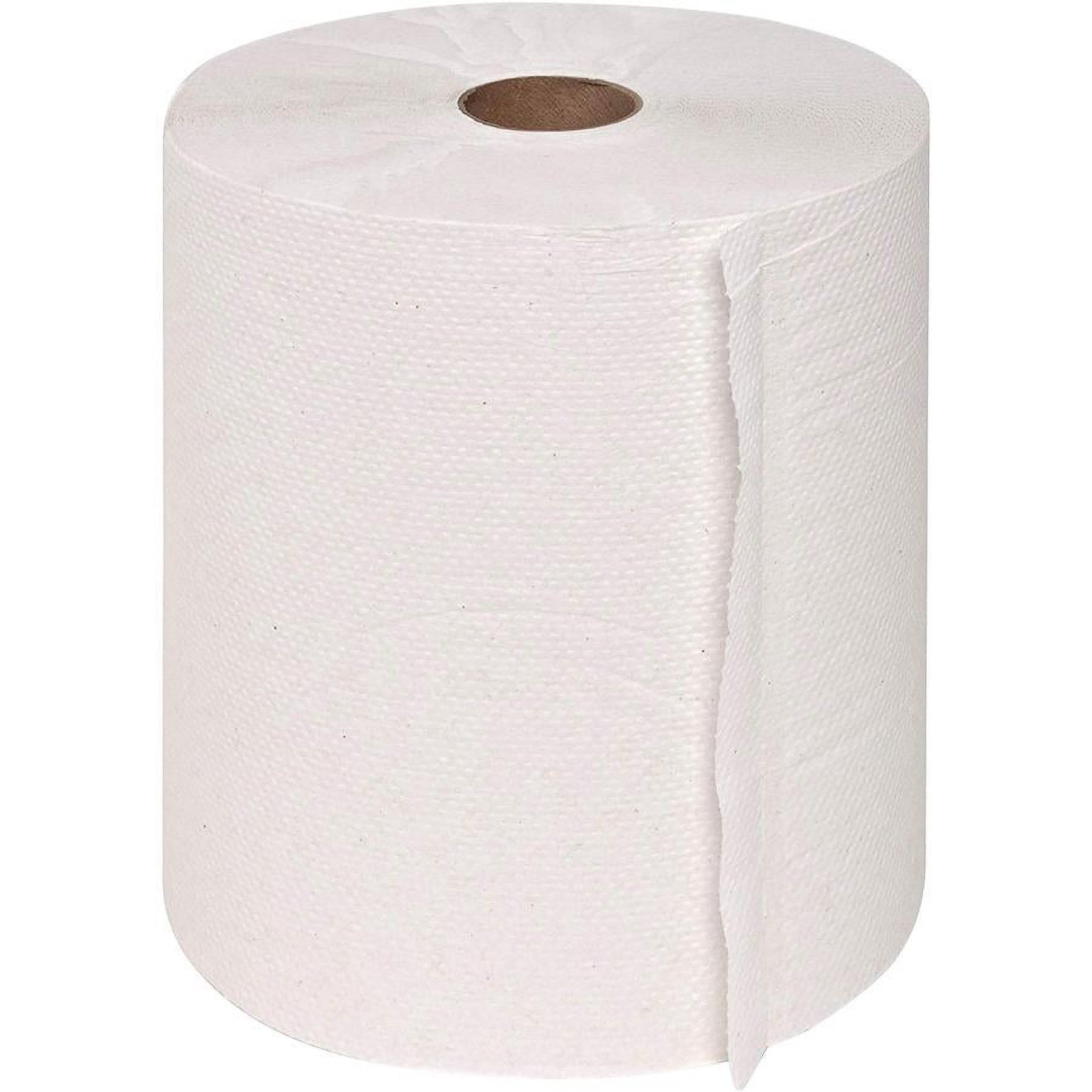 Genuine Joe Hardwound Roll Paper Towels - 7.80" x 600 ft - 2" Core - White - Paper - 12 / Carton