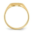 thumbnail image 2 of 14k 10.0x14.0mm Closed Back Signet Ring RS183, 2 of 6