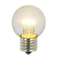 thumbnail image 1 of 0.9W Verre Blanc Chaud G50 Transparent LED Ampoule de Remplacement - 5 par Boîte, 1 of 1