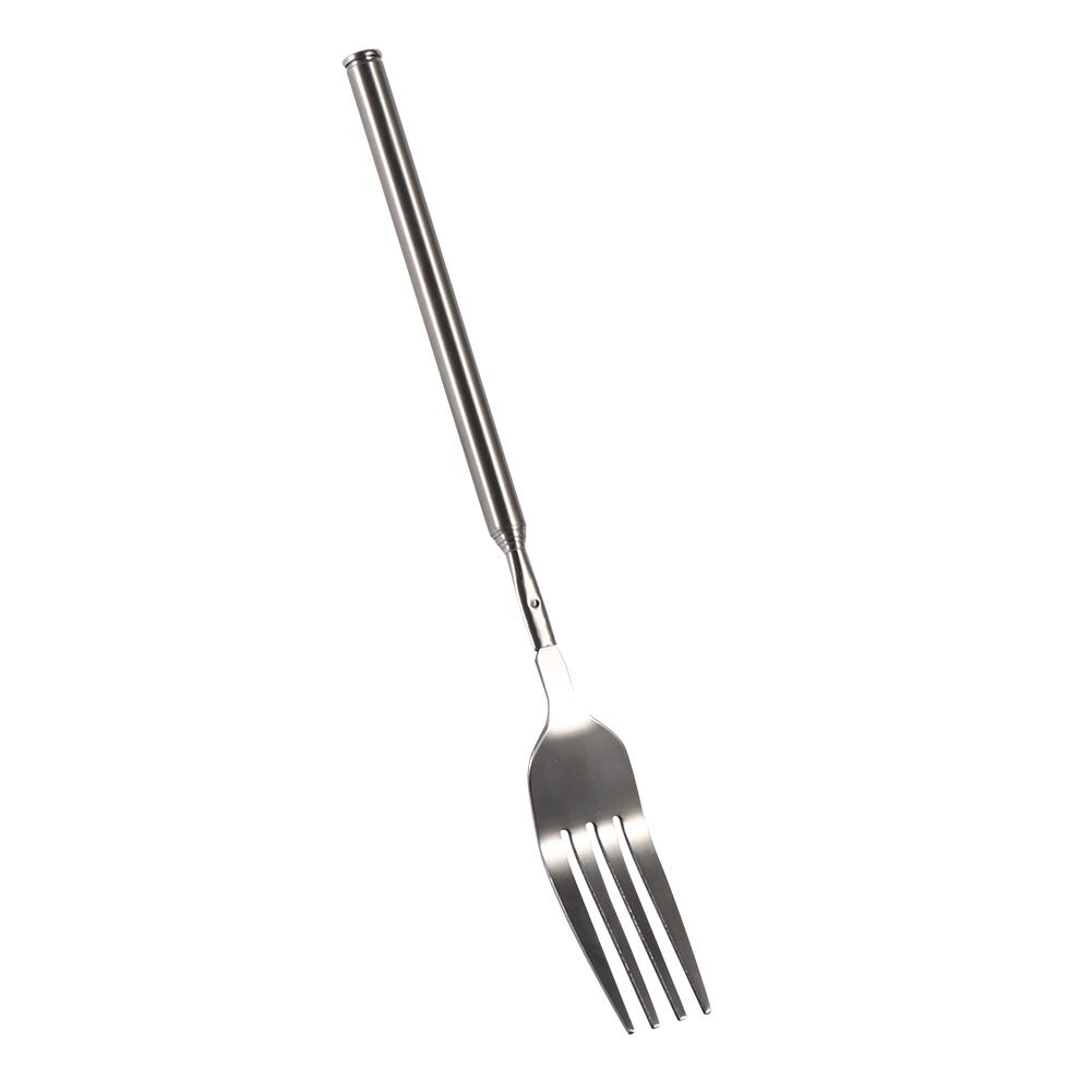 HERCHR Dinner Fork, BBQ Telescopic Extendable Dinner Fruit Dessert Long