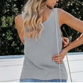 thumbnail image 6 of Mittory Womens Summer Sleeveless V Neck Sweater Vest Fall Knitted Loose Cami Tank Tops, 6 of 7