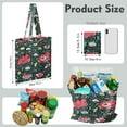 thumbnail image 3 of Botanical Foldable Shopping Bag - Eco-Friendly & Machine Washable Grocery Tote with Floral Print, 3 of 6