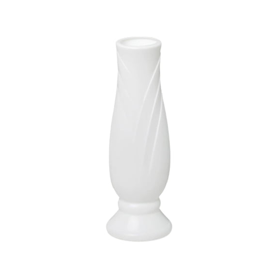 Leodye 1PCS Imitation Rattan Porcelain Plastic Vase, Dual-use Dry Wet Flower Container, Elegant Decorative Flower Pot for Home Floral Arrangement -8.27x2.76x1.97in