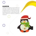 thumbnail image 2 of Matsuzay Clip de pelo de Navidad elegante, Clips laterales de acero inoxidable, alce, pingüino, árbol de Navidad, copo de nieve, horquilla, Kits de decoración para fiestas Pingüino, 2 of 6