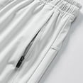 thumbnail image 7 of Hurxie Men's Athletic Running Shorts 7''/8'' with Zipper Pockets, Quick Dry Lightweight Gym Workout Basketball Shorts White,2XL, 7 of 7