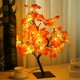 thumbnail image 1 of Luz de árbol LED de hojas de arce | Lámpara de mesa USB decorativa | Blanco cálido 24 LED | Ramas flexibles para formas de bricolaje | 50-60cm de altura | Adorno de oficina para sala de estar en casa, 1 of 8