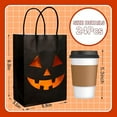 thumbnail image 3 of Halloween Paper Bag*1,Halloween Funny Candy Bag Orange A,Halloween Bags Halloween Paper Bags With Handles Candy Bags Goodie Bags For Holiday Snacks (Style), 3 of 7