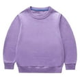 thumbnail image 4 of Sweatsuits for Boys Girls 2 Piece Tracksuit Pullover Sweatshirt Top and Jogger Pants Set Casual Kids Sports Outfits (6 Years, Purple 01), 4 of 7