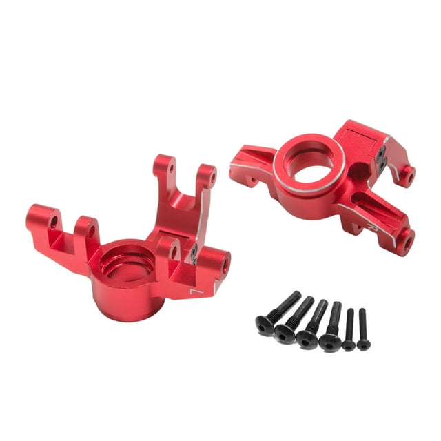 Bewildely Soporte de buje de dirección duradero de aleación de aluminio para 1/8 ARRMA RC pieza de coche RC accesorios de coche piezas de Kits de construcción modelo Rojo