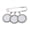 Three pieces of safe-Tray circular inner, variant on Women's Brooch Trendy Brooches Sweater Lapel Pin Luxurious Banquets Brooch for Customing Boutonniere