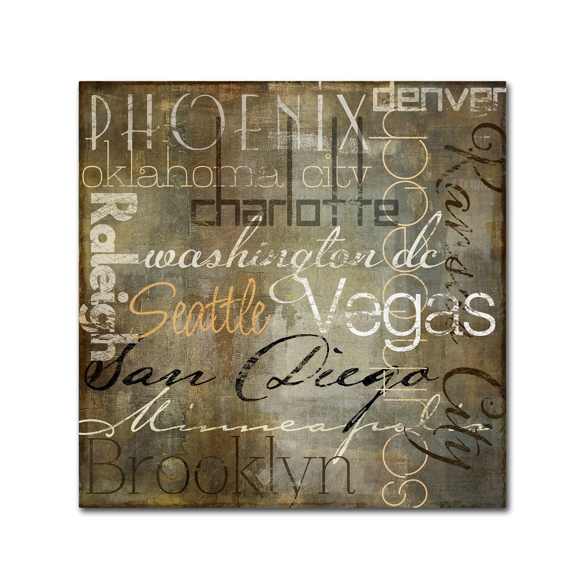 Trademark Fine Art "Cities of the World II" Canvas Art by Color Bakery