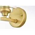 thumbnail image 3 of Living District Mayson 1-Light Iron & Glass Bath Sconce in Brass/Clear, 3 of 7