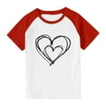 thumbnail image 4 of Sentuca Boys Valentines Day T Shirts, Breathable Short Sleeve Crewneck Shirts, Cool Soft Holiday Tees Size 4 Years, 4 of 8
