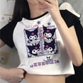 thumbnail image 2 of Ropa Y2k para mujer, camiseta Kawaii ajustada con cuello redondo, ropa corta de verano, camisetas de moda con personajes de dibujos animados Sanrio, 2 of 7