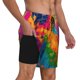 thumbnail image 2 of Balery Colorful Parrot Jungle Dream A Bañador para hombre, shorts de playa de secado rápido con entrepierna y forro de compresión-Large, 2 of 6