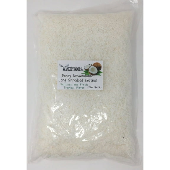 YANKEETRADERS Fancy Unsweetened Shredded Coconut - 2 lbs.