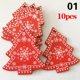 thumbnail image 3 of 10 piezas/juego de adornos colgantes de madera para árbol de Navidad, adornos navideños, colgantes de alce de nieve, regalo de Año Nuevo para fiesta en casa, 3 of 5