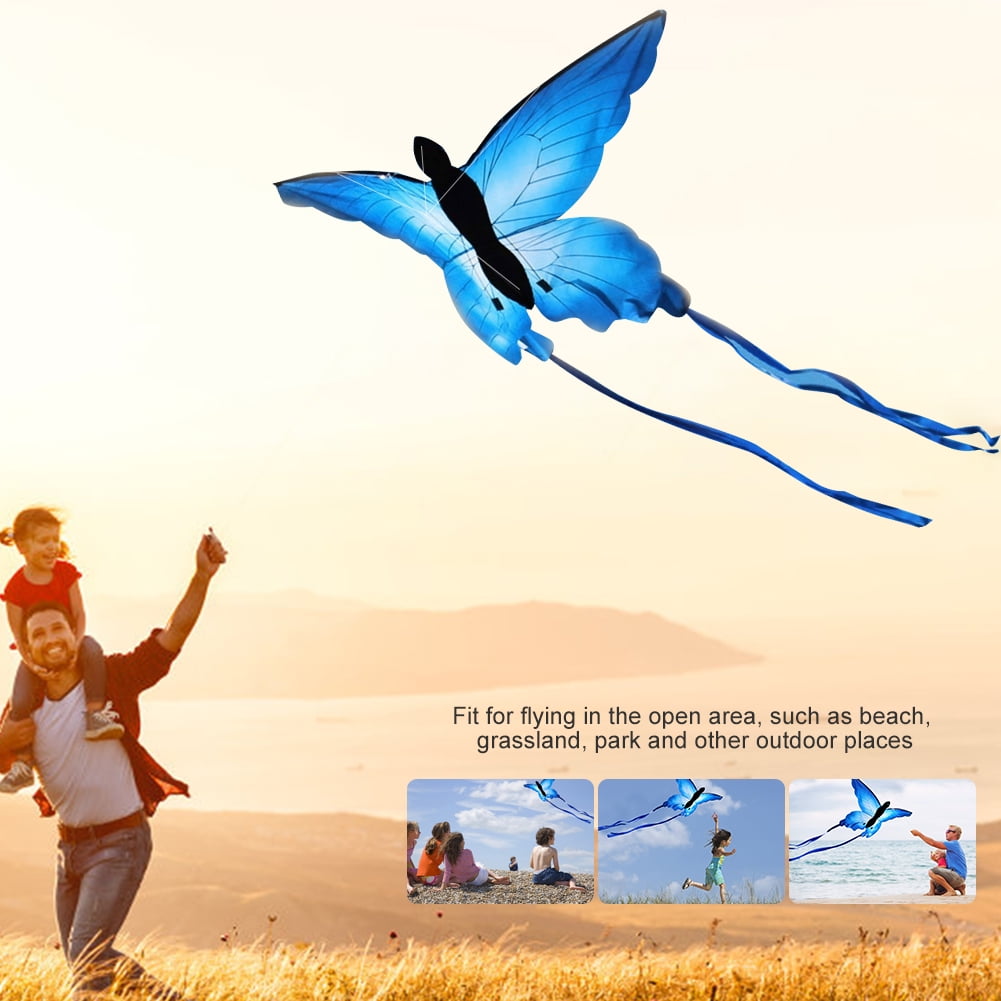 Butterfly Shape Kite Outdoor Flying Kites Kid Children Fun Toy Sports Game 