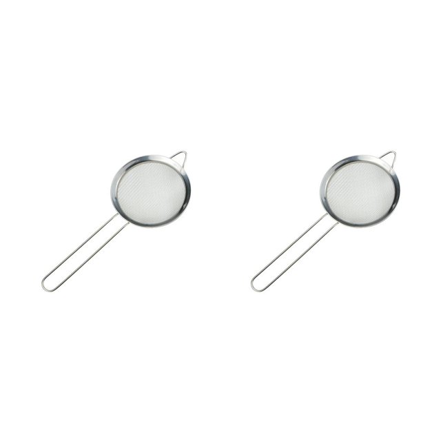 Inteprter Tamiz de harina de primera calidad, suministros para el hogar de varios tamaños, colador frito de aceite, accesorios para hornear, Type2 NO2