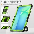 thumbnail image 6 of ELEHOLD Rugged Case for  Samsung Galaxy Tab S10 FEplus/FE+ 2025 Three-Layer Protection with Screen Protector Portable Folding Handle Grip 360° Rotating Kickstand Bracket Shockproof Cover,B, 6 of 6