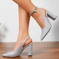 thumbnail image 4 of Silver Ladies High Heels Pointed Toe With Sequins For Outdoor Gatherings And Urban Fashion Comfort, 4 of 9
