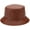 Brown, variant on CoCopeaunts Leather Bucket Hat Casual Outdoor Cool Sunscreen Fisherman Hats Street Activities Hiking Fishing Folding Bucket Cap
