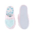 thumbnail image 3 of CTM Girl's Fluffy Heart Assorted Slippers, 3 of 5