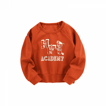 

ONTNO Toddler Round Neck Long Sleeve Pullover Sweatshirt
