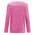thumbnail image 6 of Besolor Women's Vintage Velvet Crewneck Long Sleeve Tunic Tops Blouse Velour Pullover Elegant Casual Solid Color Shirts Tees, 6 of 8