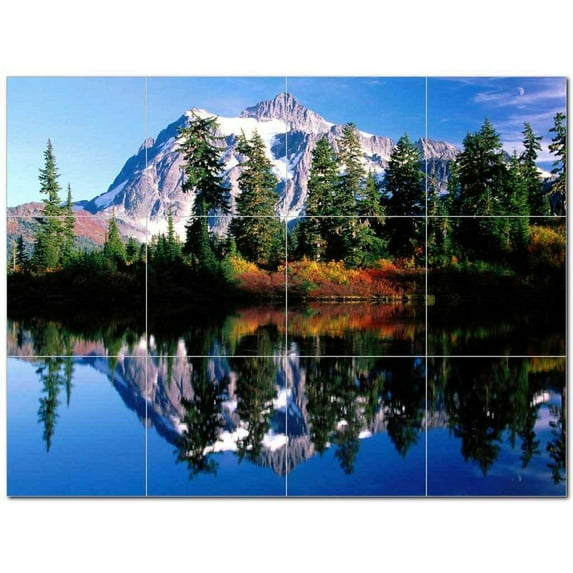 Lake Picture Ceramic Tile Mural Kitchen Backsplash Bathroom Shower 405339-XL43