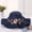 Hidden green, variant on Summer Parent -Child Hats Ladies Hats, Flowers, Waves, Wavy Hats, Outdoor Sunscreen, Folding Straw Hat